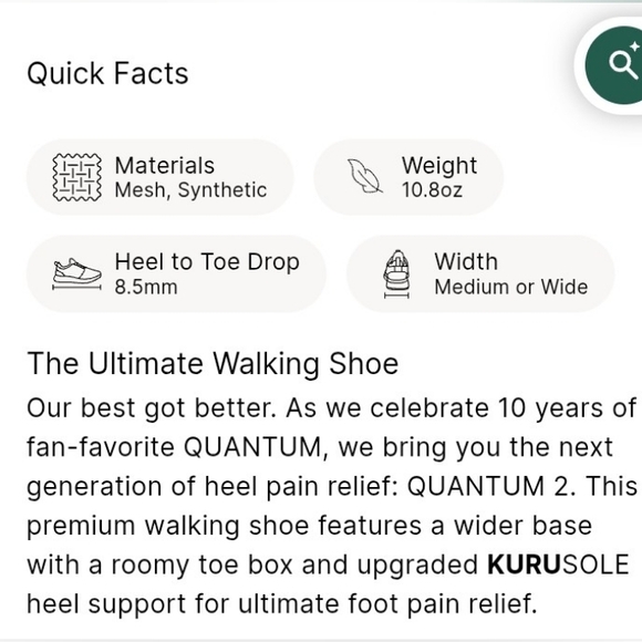 Kuru Quantum 2 Jet Black Plantar Fascitis Orthopedic Support Walking Work Shoe 6 - Picture 16 of 16